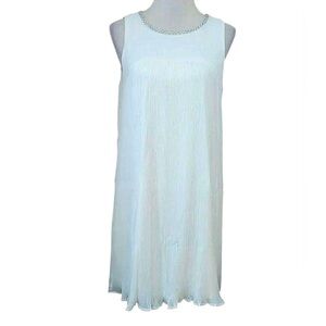 Ivory Pleated Beaded Neckline Party Dress Modcloth Ya Los Angeles Fairy Romantic